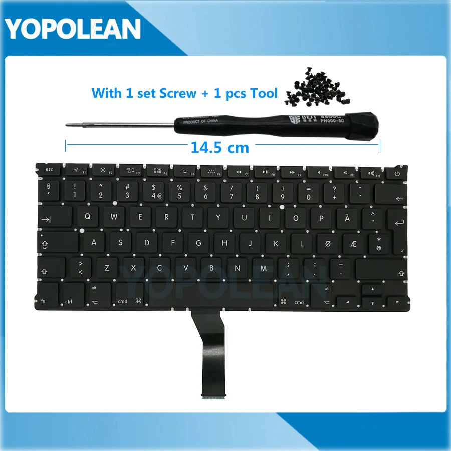 Новая норвежская Клавиатура для Macbook Air 13 &quotA1369 A1466 2011 2012 2013 2014 2015 2017|Клавиатуры