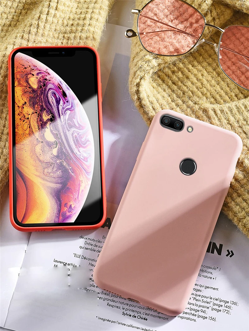 Для Huawei Y5P Y6P Y7P Y8P Y8S Y9 2018 P Smart Z Plus 2019 Honor 9 10 lite 7C 7A 9S жидкий силиконовый тонкий мягкий