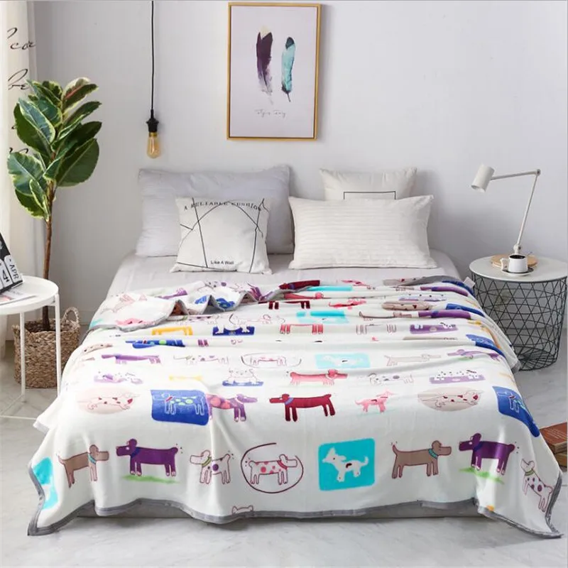 Зимнее дышащее одеяло супер мягкое Коралловое толстое фланелевое двойное