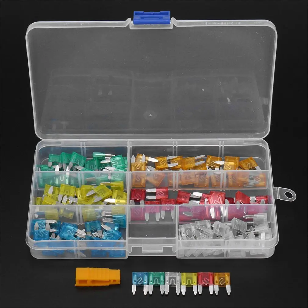 120 шт. профиль маленький размер Мини Лезвие Предохранитель Ассортимент Набор