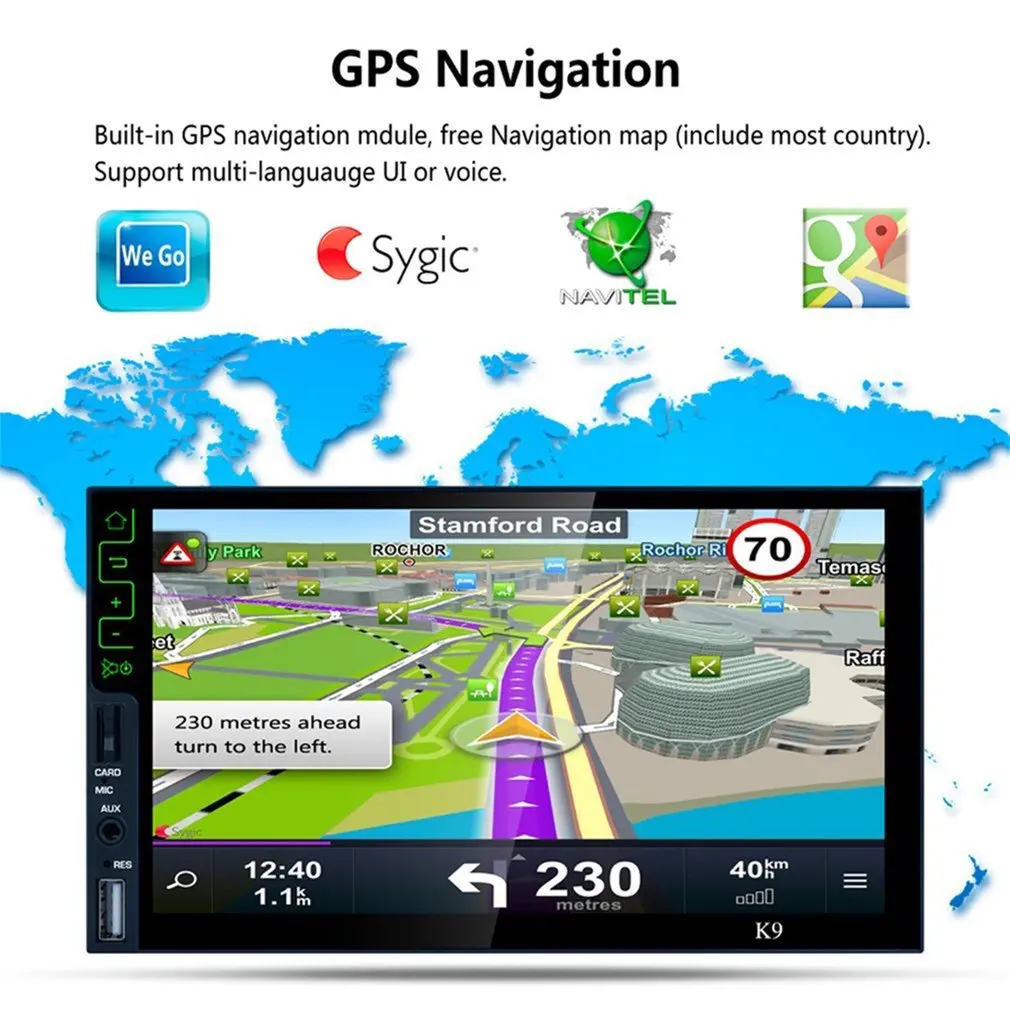 K9 7 &quotсенсорный емкостный экран для Android 5 1 плеер Автомобильный DVD Wifi Подключение