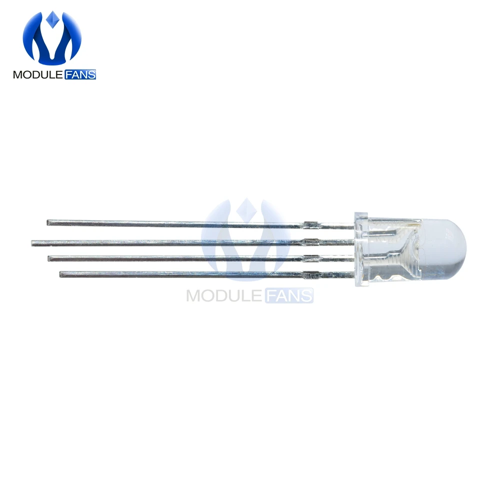 20 шт Многоцветный 4pin 5 мм RGB светодиодный лазерный диод светильник триколор