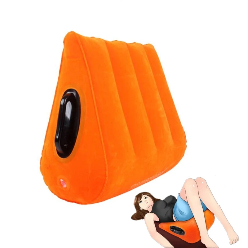 

Взрослая надувная подушка, треугольная Волшебная клиновидная подушка, подушка для поддержки тела для пар, Подушка для спины, воздушный наду...