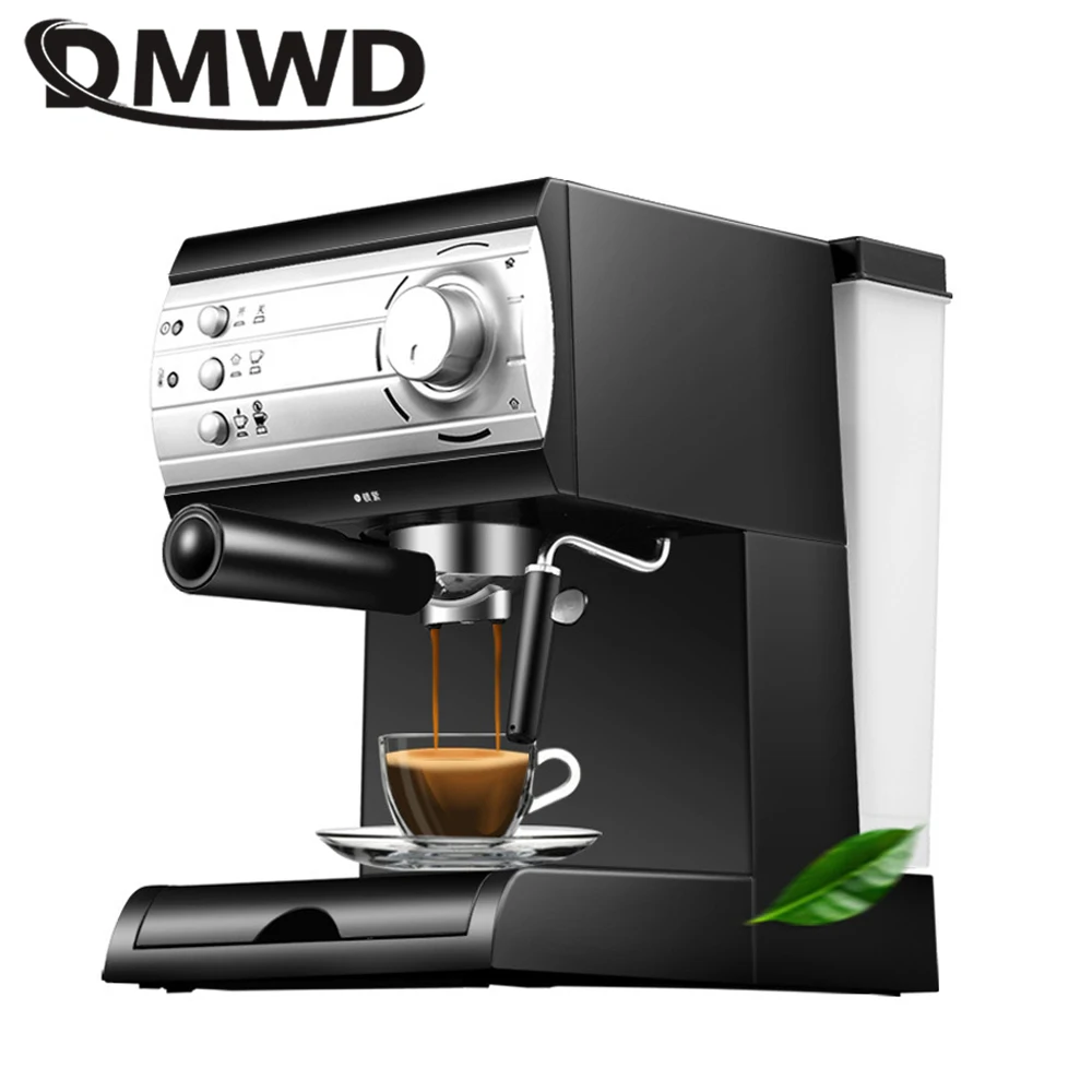 DMWD 1.5L Italian Espresso Coffee Maker Electric Coffee Machine Cappuccino Milk Frothers Foamer High Pressure Steam 20BAR 220V