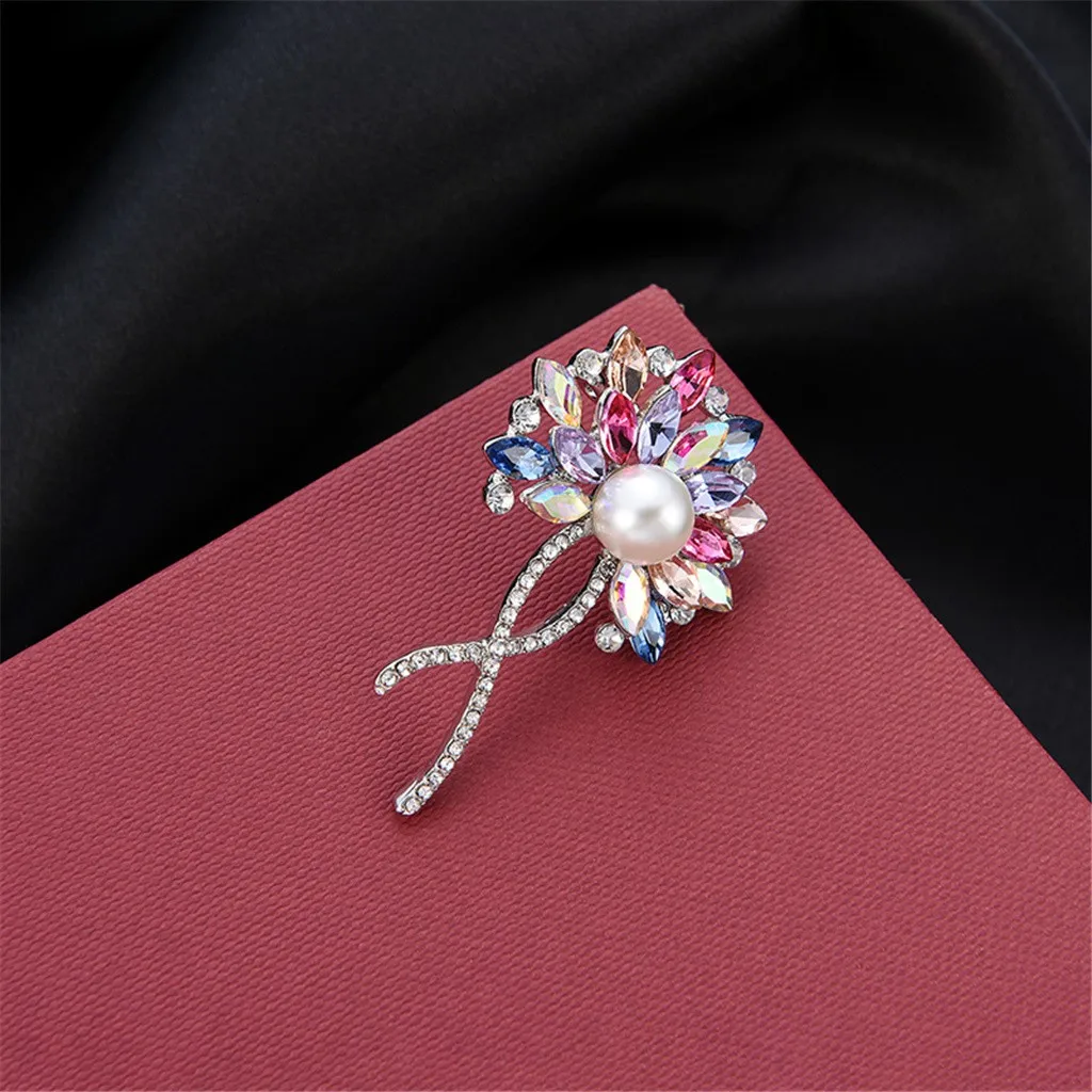 Женские 2020 ценителей моды цветок-брошь из сплава высокого качества жемчуг plum