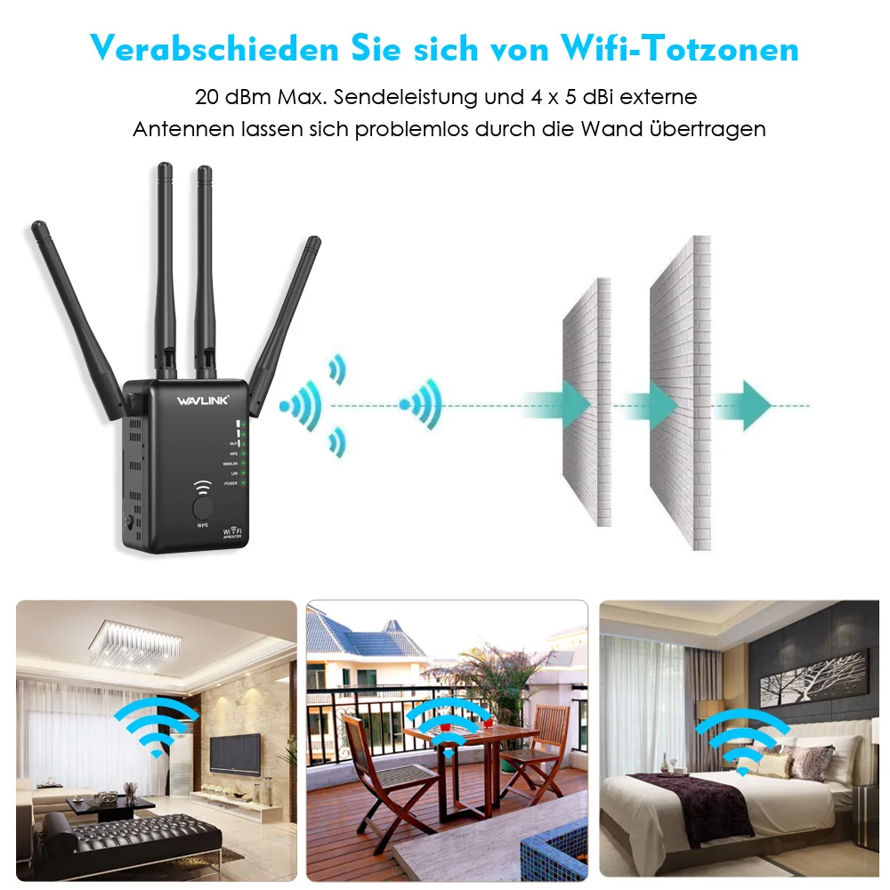 Wi Fi роутер Wavlink 5 ГГц 750 Мбит/с 1200 ГГц|Беспроводные роутеры| |