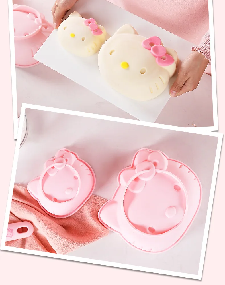CHEFMADE hello kitty Кухня 4 дюймов/6 дюймов торт силиконовые формы блистер пудинг ураган мусс на пару выпечки помадные формы