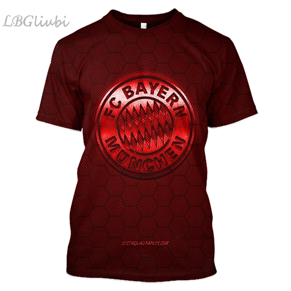 2019 LBG новая 3D печать металла Bayern из Munich Футболка мужская и женская модная футболка