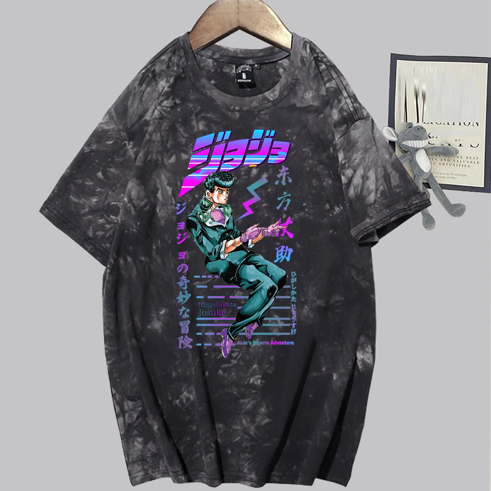 

Jojo Необычные Приключения крутая летняя футболка аниме тройники