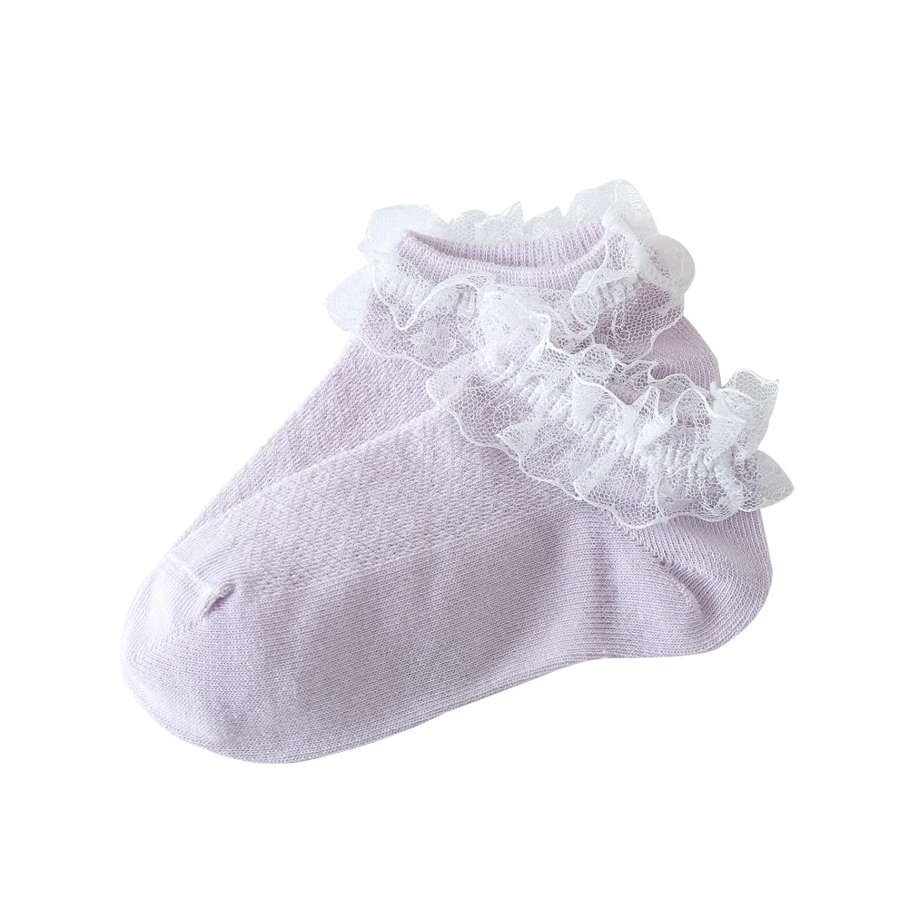 Чулки для новорожденных девочек детские носки с бахромой милые мягкие хлопковые