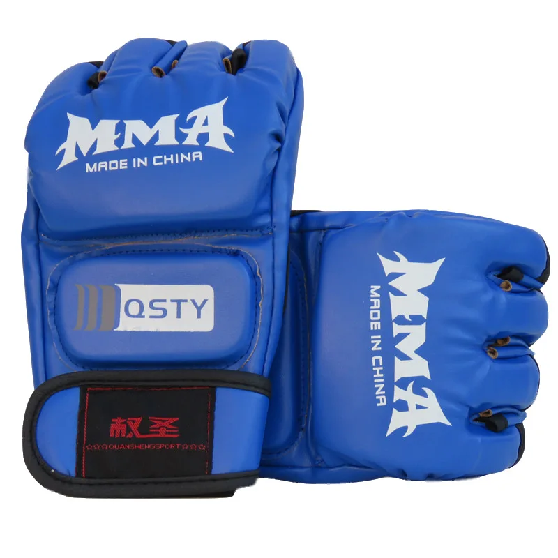 

MMA Half Finger Boxing Gloves Fierce Fighting Tiger Muay Thai Sanda Fight Boxe Breathable Paws for Kick Boxing Training