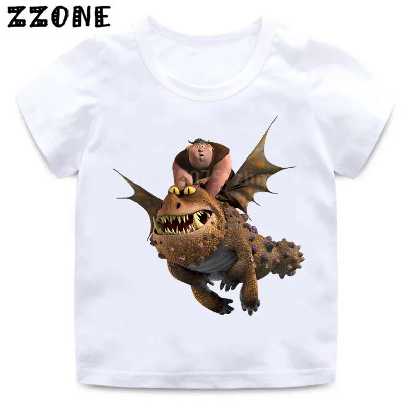 Футболка с рисунком аниме Как приручить дракона для мальчиков и девочек детская