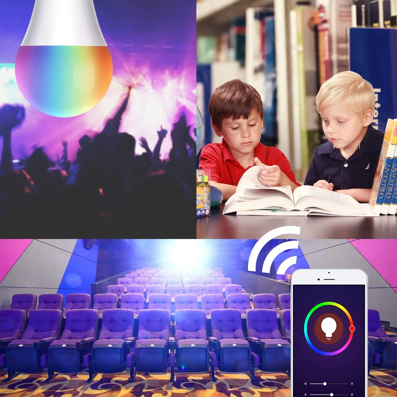 Умная светодиодсветильник лампа с байонетным соединением Wi Fi B22 7 Вт|Светодиодные