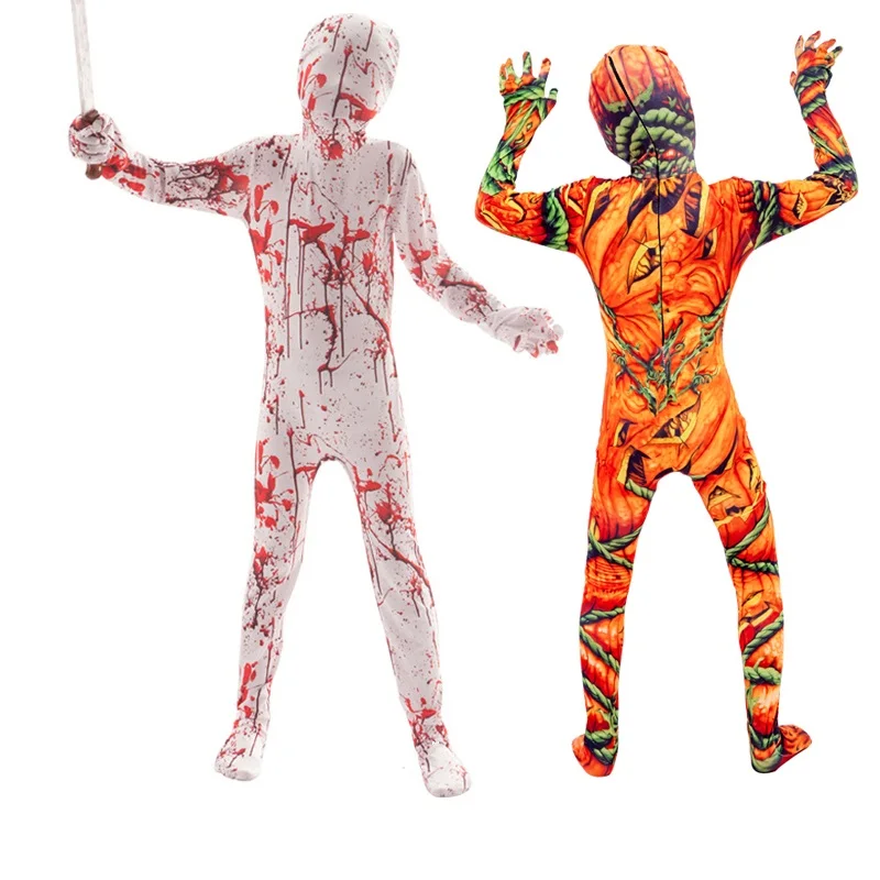 Детский костюм для косплея VOGUEON на Хэллоуин мутант ужас тыква комбинезон