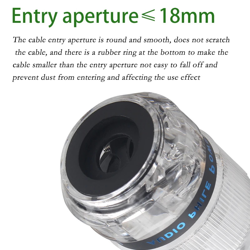 Адаптер Hi-Fi вилка усилителя мощности звуковых частот с прозрачной оболочкой