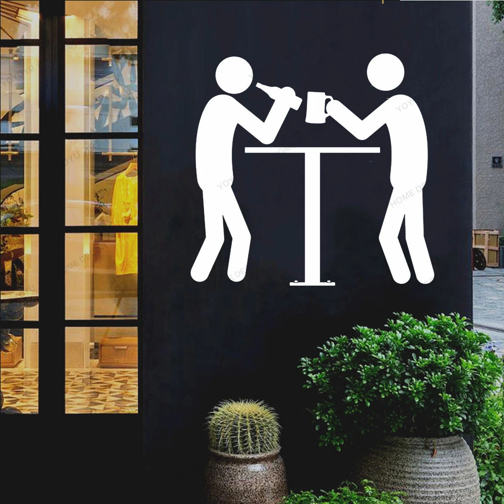 Модные Пиво Вино виниловая художественная наклейка пива и бар Стикеры для Бар