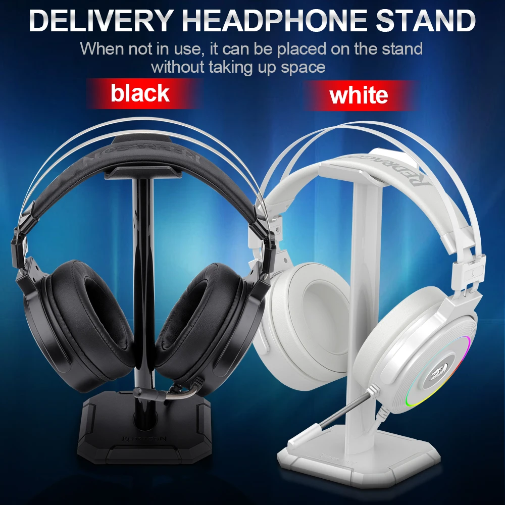 Игровые наушники Redragon Lamia H320 RGB с подсветкой компьютерная гарнитура объемным