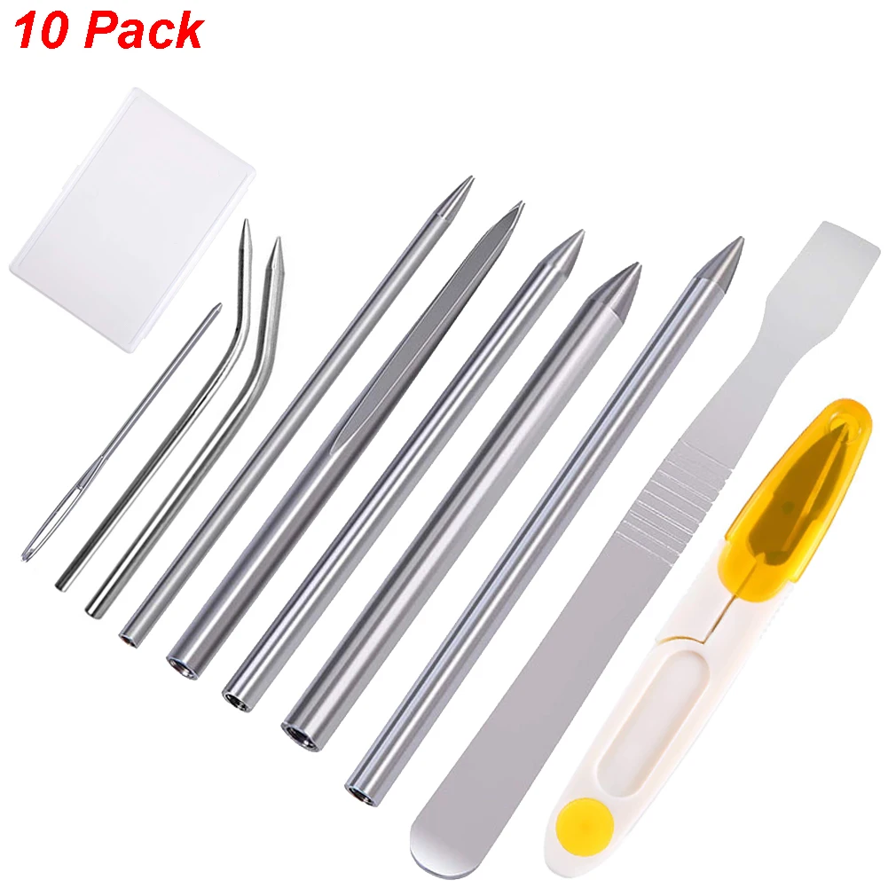 

10 шт. Паракорд Набор для вышивания из Паракорда ПИД для шнуровки для сшивания иглы Паракорд Сглаживание Инструмент