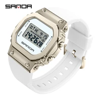 sanda women watch fashion sports 50m waterproof calendar digital watches alarm casual ladies wristwatches relogio feminino