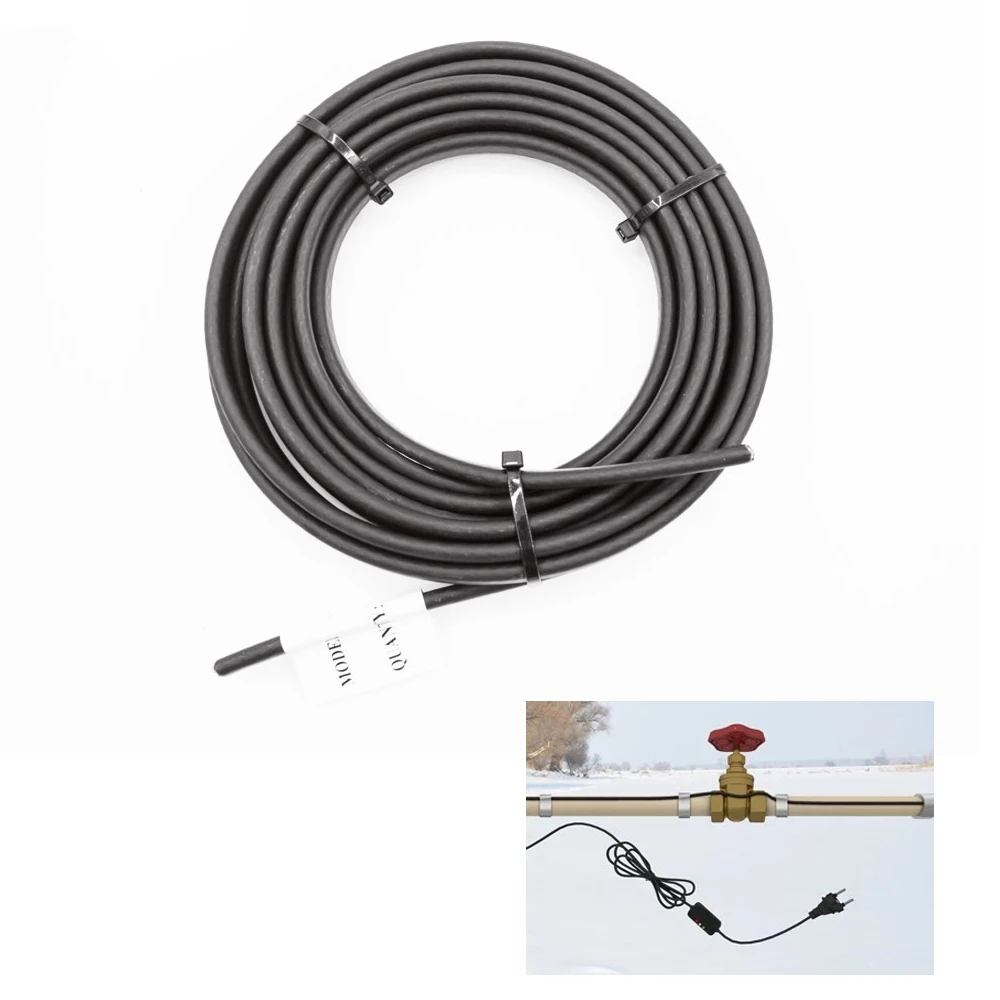 

Саморегулирующаяся нагревательная лента для низких температур, 16 вт/м, защита от замерзания дренажных труб и снега, предварительный Собранный тепловой кабель