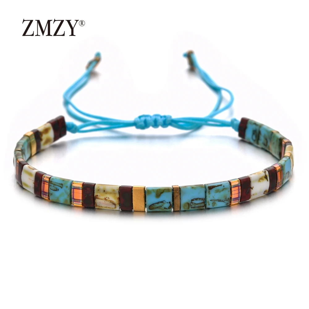 ZMZY Новая мода Janpan Delica браслеты из бисера для женщин Miyuki браслет мужчин Винтажные
