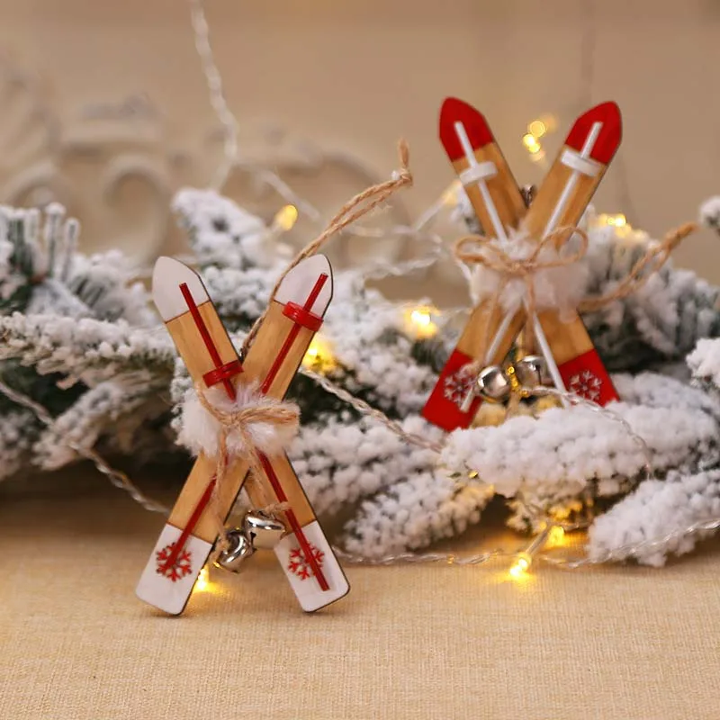

Wooden Christmas Tree Ornaments Hanging Pendant Merry Christmas Decorations for Home Navidad 2021 Xmas Gift Happy New Year 2022