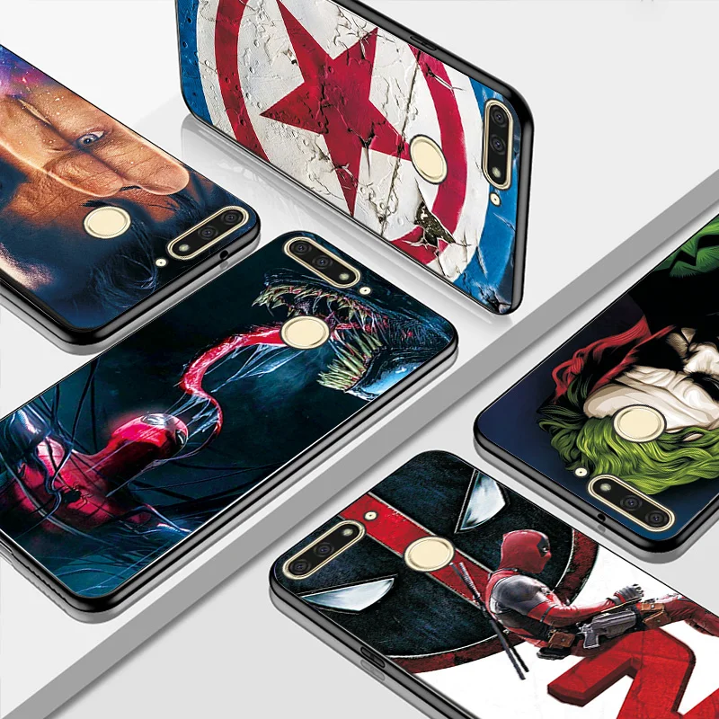 Чехол для телефона huawei Honor 7A DUA-L22 Русский черный чехол ТПУ Venom Мстители чехол для Honor 6C Pro 7C 8C 8S Honor 7X 8X 9X
