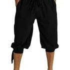 Костюм повязка на ногу в стиле пиратского викинга эпохи Возрождения, костюмы на Хэллоуин для мужчин и взрослых, мужские брюки в средневековом стиле, костюм для косплея