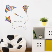 creative kite wall stickers colorful mural diy for living room bedroom kitchen wall decoration stickers baby room vinyl art