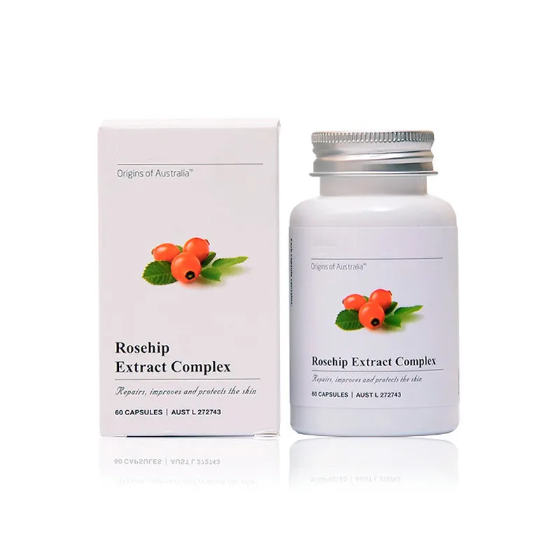 60 pcs Oral Rosehip Essence Anti-aging Acne Whitening pcs Vitamin Collagen Whole Body