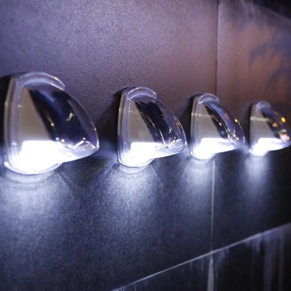 

2Pc Solar Wall Light Outdoor Decoration 8 LED Waterproof Garden Yard Night Lamp