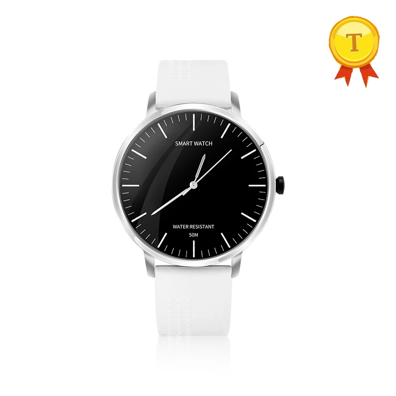Новые прибытия smart watch Наручные часы в классическом стиле черного и белого цветов монитор сердечного ритма фитнес трекер сна Смарт-часы с мониторингом