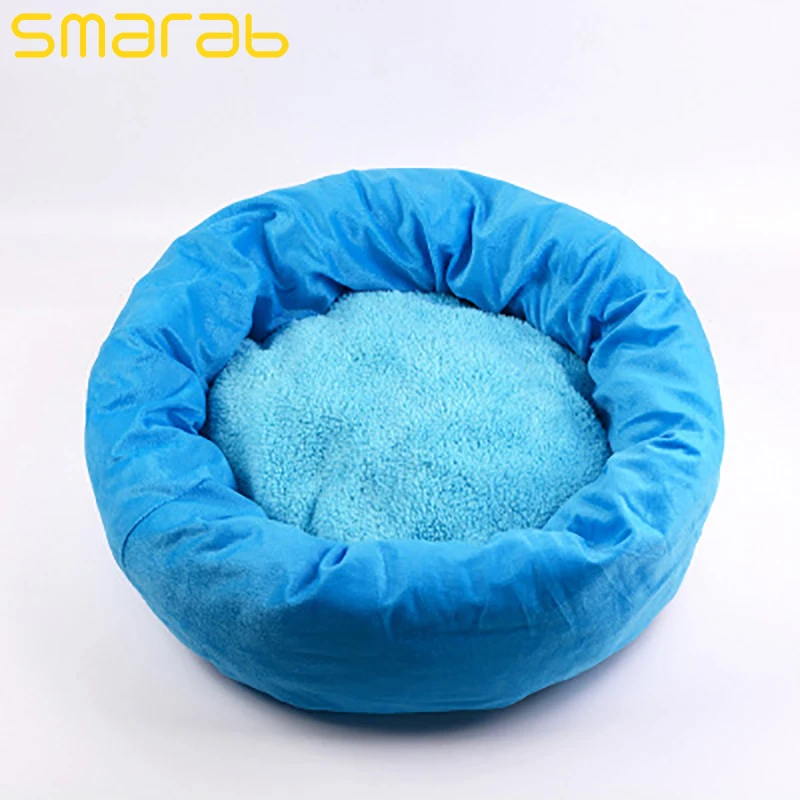 Blue Cat Dog Houses Pet Bed Sleeping Beds Mats Pet Products Sleeping Bag Breathable Warmth Winter for Cats Sleeping Pet Products - Цвет: Blue