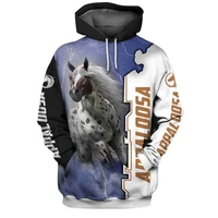 mens hoodie 3d printing for men friesian horse not for everyone unisex springautumn casual pullover loose hooded streetwear