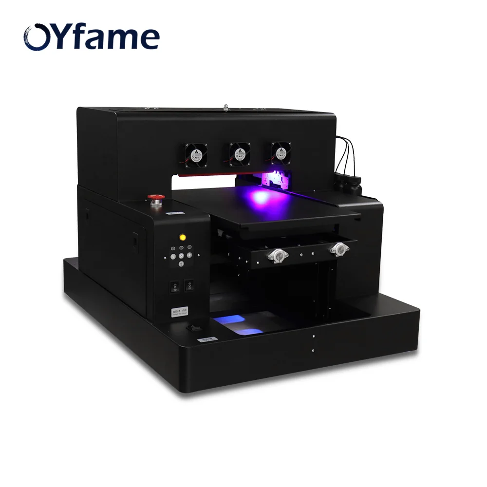OYfame A3 планшетный УФ-принтер Светодиодный УФ принтер с Лаки эффект для чехол