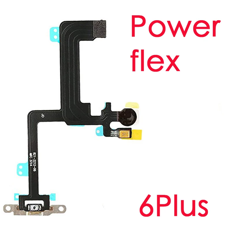 Power Button ON/OFF Switch & LED Flash Light Flex Cable With Bracket Assembly For iPhone 6G 6 Plus | Мобильные телефоны и