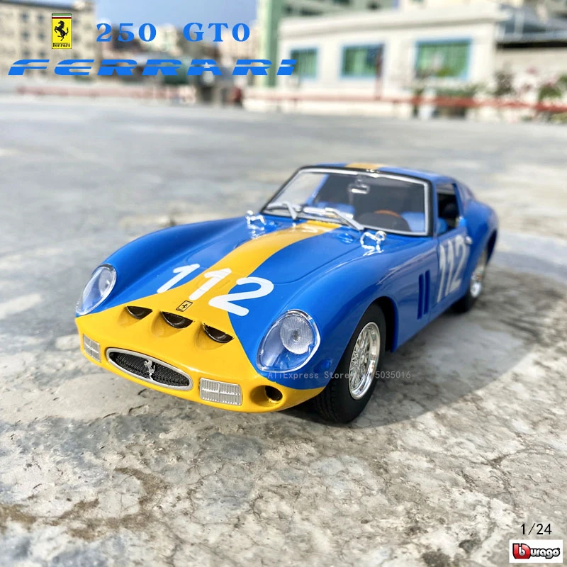 

Bburago 1:24 Ferrari 250 GTO Car Model Die-casting Metal Model Children Toy Boyfriend Gift Simulated Alloy Car Collection