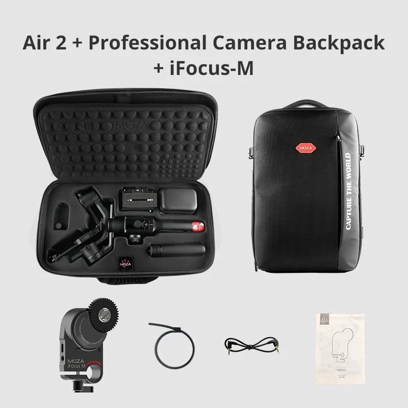air2 ifocusm backp Moza Air 2 3-Axis Камера стабилизатор для беззеркальная камера DSLR Canon 5D2/3/4 сервопривода для непрерывного изменения фокусировки камеры AIR2 vs Feiyu AK4000 DJI Ronin S - Цвет: air2 ifocusm backp
