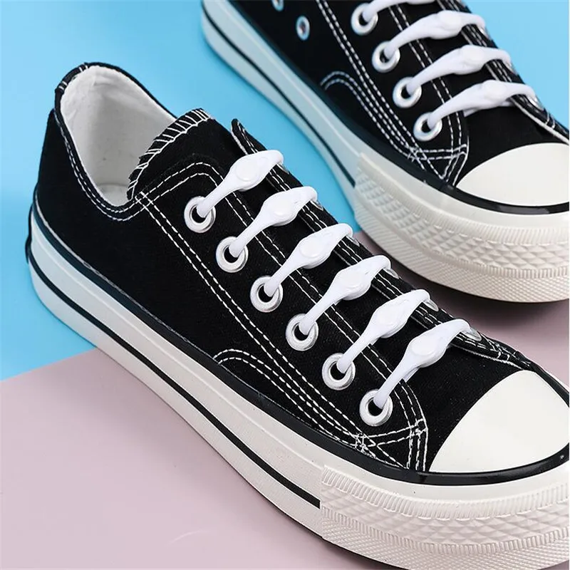 

12 шт., эластичные силиконовые шнурки для обуви