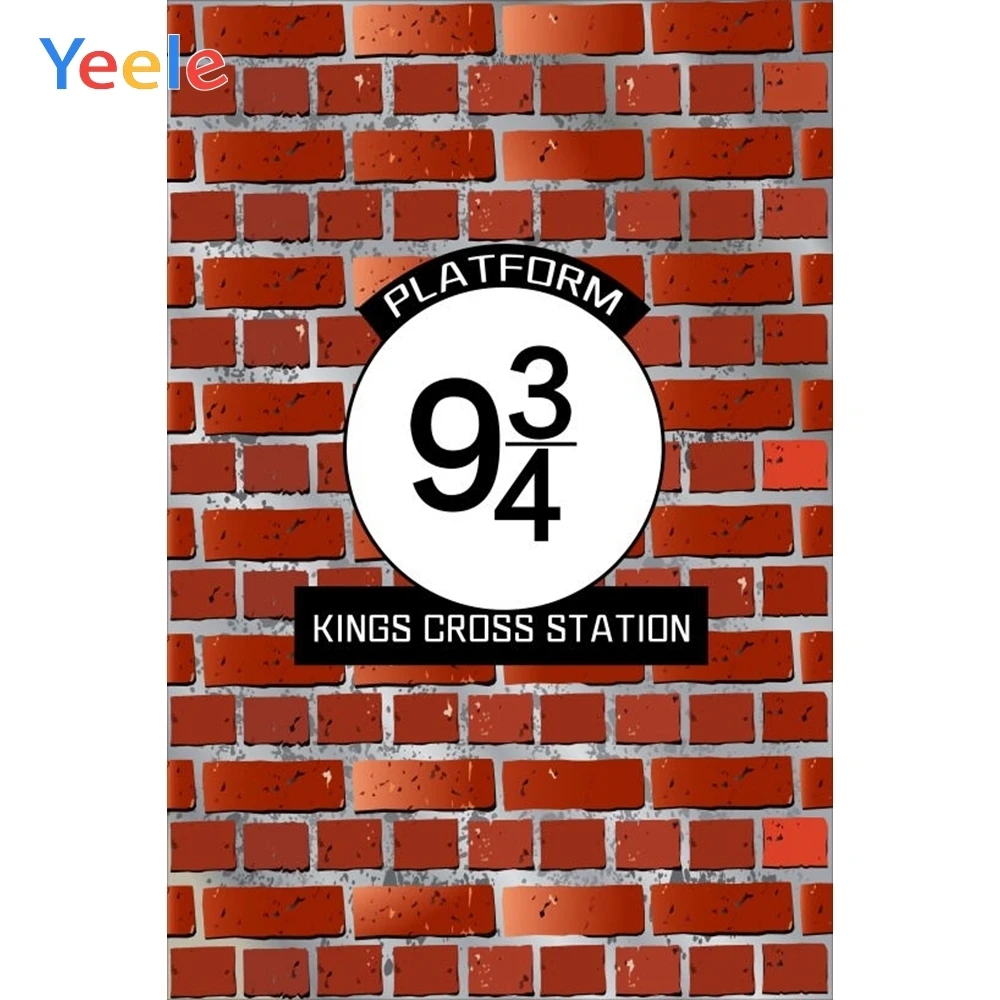 Yeele фон для фотосъемки кирпичная стена Волшебная школа 9 и 3/4 Kings Cross Station |
