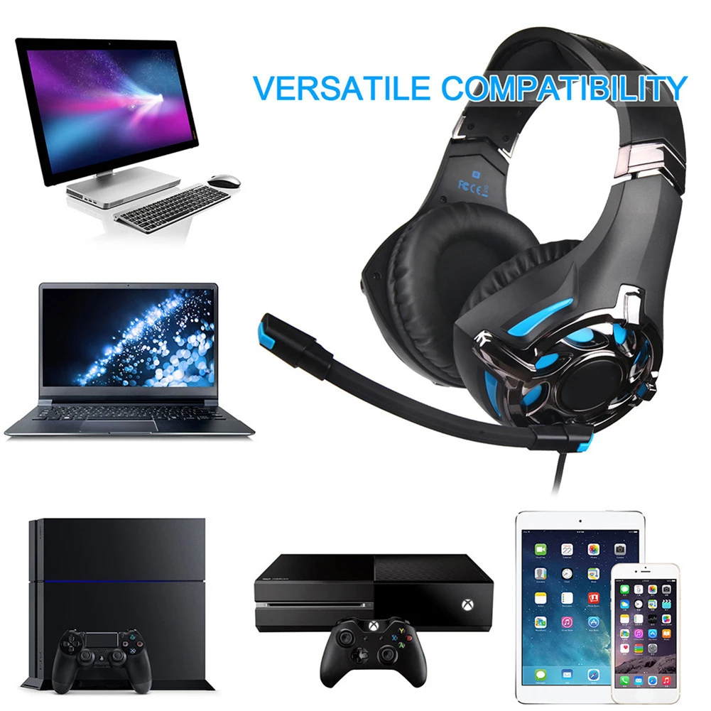 

SA-822 Gaming Headset High Sound Quality Headphones 3.5mm with Microphone for PC Laptop Computer Gaming PUO88