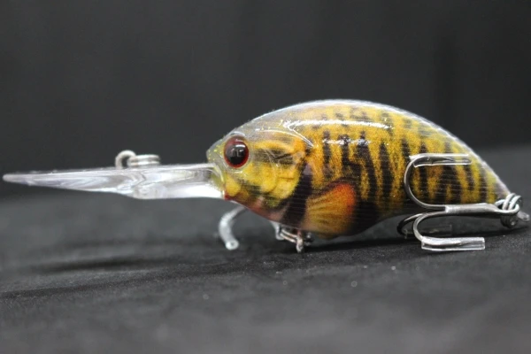 HC733X411 wLure 11g 8.5cm Deep Water Real Skin Painting Tight Floating Crankbait Cutting Blade Treble Hooks Fishing Lures HC733 - Цвет: HC733X411