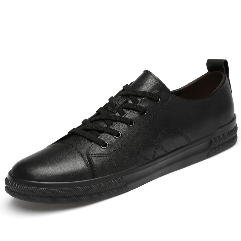 Мужские кроссовки s модные повседневные из натуральной кожи на шнурках 2020