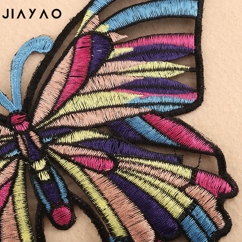 Сетчатая вышивка мультяшная бабочка шитье Глажка одежды сумка футболка шляпа