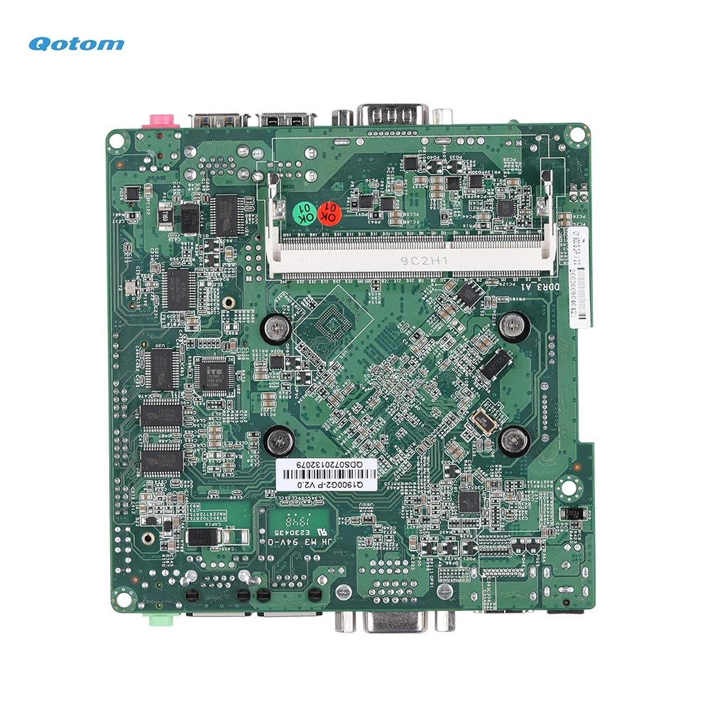 Материнская плата Qotom Mini ITX с встроенным процессором Bay Trail четырехъядерный