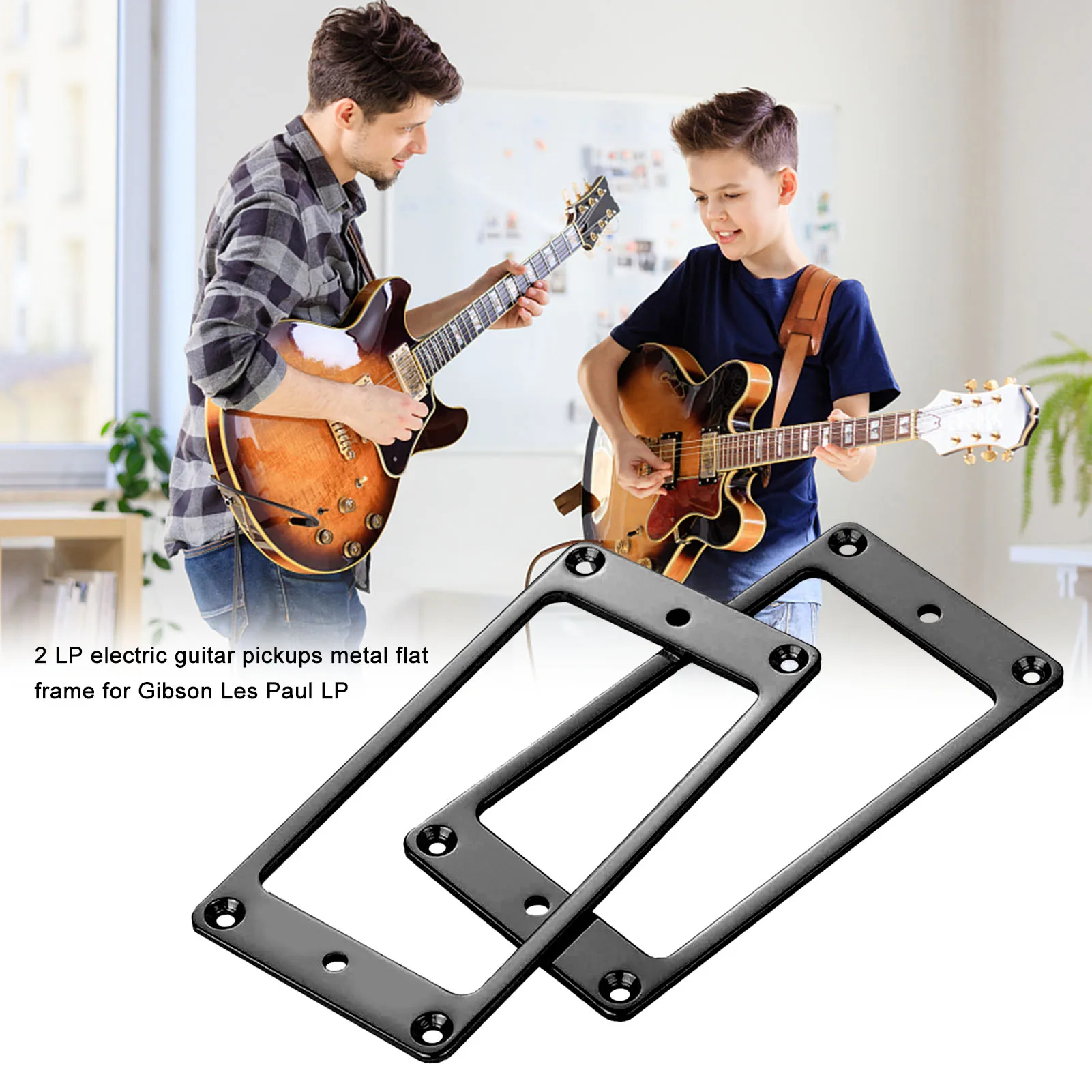 2 шт. хромированные Монтажные кольца для звукоснимателя электрогитары LP