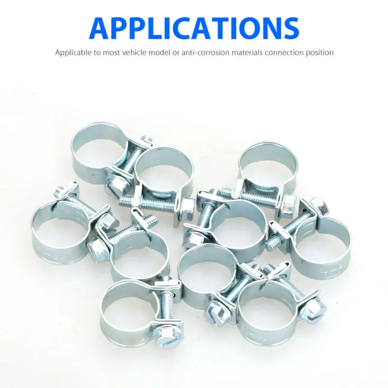

Parts Hose Clip Accessories 1/4" 5/16" 3/8" Hose Fuel Injection Gas Line