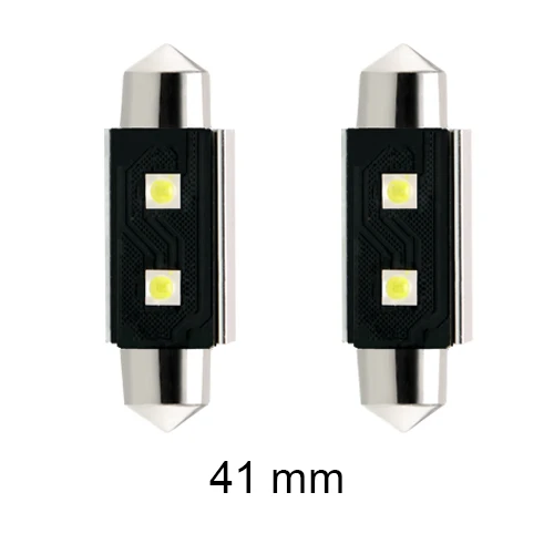 41mm Can-bus C5W 31 мм 36 мм/39 мм/41 мм Festoon светодиодный автомобиль Подсветка салона Купол чтениt дорожной карты Авто Лампа 6000 К белый свет 12 В - Испускаемый цвет: 41mm