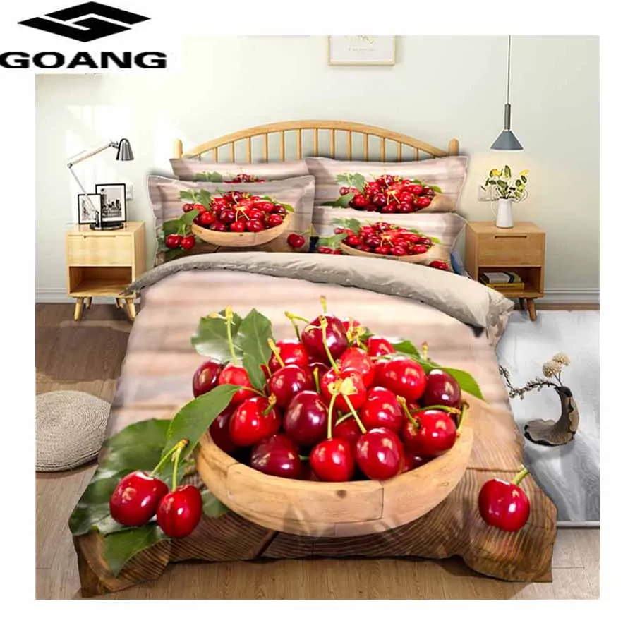 

Новинка, постельное белье и Комплект постельного белья GOANG, комплект с пододеяльником и наволочками для двуспальной кровати, домашний текст...