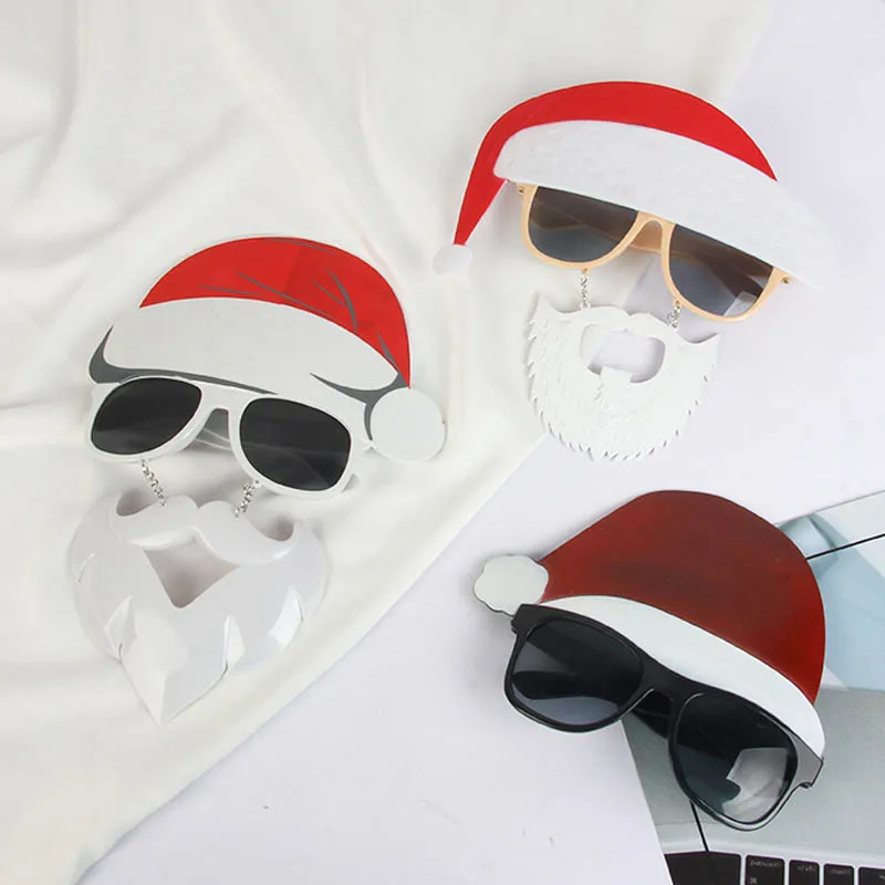 

Новые декоративные очки Санта-Клауса для взрослых и детей, рождественские подарки, праздничные принадлежности, креативные Рождественские ...